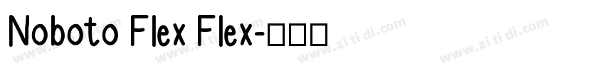Noboto Flex Flex字体转换